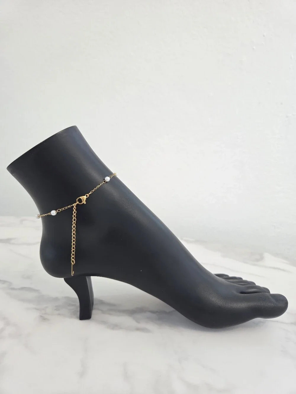 ​Gold Shell Starfish Pearl Anklet Nautical Charm Bracelet Boho Summer Jewelry - Picture 8 of 12